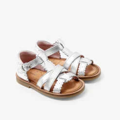 Nu-pieds bébé fille - argent