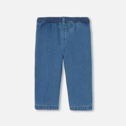 Pantalon bébé fille en jean léger - denim clair