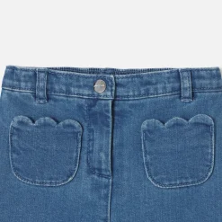 Pantalon bébé fille en jean léger - denim clair