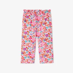 Pantalon bébé fille en tissu Liberty - orange/multicolore