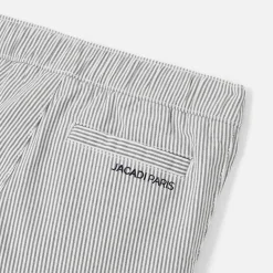 Pantalon bébé garçon à rayures - blanc/gris