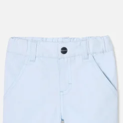 Pantalon bébé garçon en twill - bleu pale