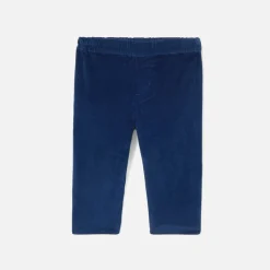 Pantalon bébé garçon en velours - bleu marne