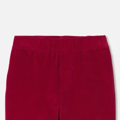 Pantalon bébé garçon en velours - pourpre