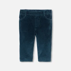 Pantalon bébé garçon en velours côtelé - encre