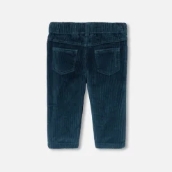 Pantalon bébé garçon en velours côtelé - encre