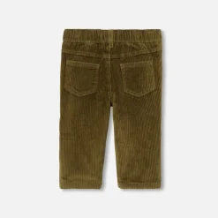 Pantalon bébé garçon en velours côtelé - bronze