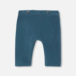 Pantalon bébé garçon en velours - petrole
