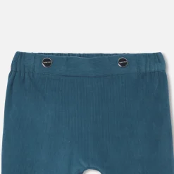 Pantalon bébé garçon en velours - petrole