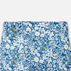 Pantalon confort bébé fille en Tissu Liberty - bleu/multicolore