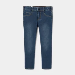 Pantalon denim molleton enfant garçon - denim clair