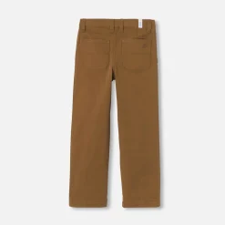 Pantalon en twill enfant garçon - mastic