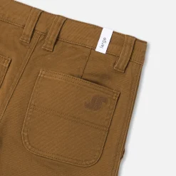 Pantalon en twill enfant garçon - mastic