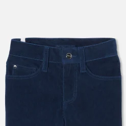 Pantalon en velours enfant garçon - bleu marne
