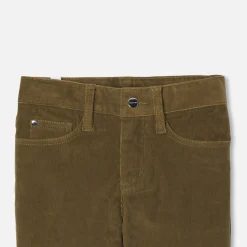 Pantalon en velours enfant garçon - mastic