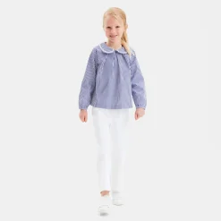 Pantalon large enfant fille - blanc jacadi