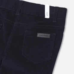 Pantalon slim en velours enfant fille - marine jacadi