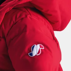 Parka bébé garçon en nylon - rouge brique