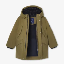 Parka enfant garçon - mastic