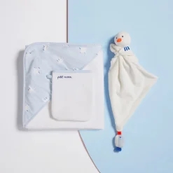 Parure de bain - blanc/bleu