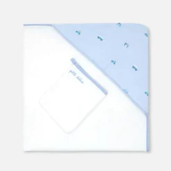 Parure de bain - blanc/bleu