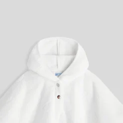 Peignoir cape de bain bébé - blanc jacadi