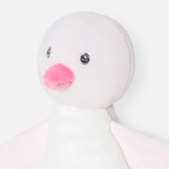 Peluche mouette - blanc/rose