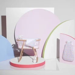 Peluche musicale lapin - blanc/multicolore