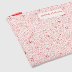 Pochette en tissu Liberty - Jacadi x Tohana - rose/blanc
