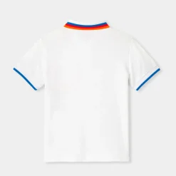Polo enfant garçon en piqué de coton - blanc jacadi