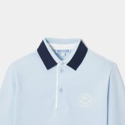 Polo esprit rugby enfant garçon - bleu clair jacadi