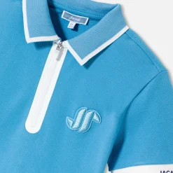 Polo manches courtes enfant garçon - ciel