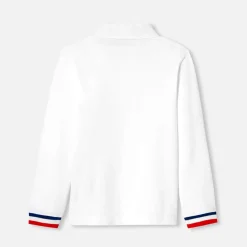 Polo manches longues enfant garçon - blanc jacadi