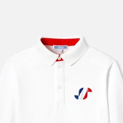 Polo manches longues enfant garçon - blanc jacadi
