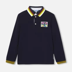 Polo manches longues enfant garçon - marine jacadi