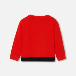 Pull bébé garçon - rouge vif