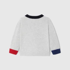 Pull bébé garçon en coton - gris chine clair jacadi