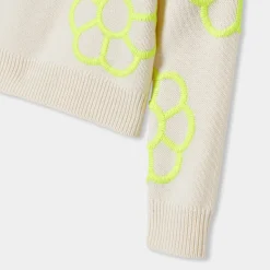 Pull court enfant fille - blanc doux jacadi