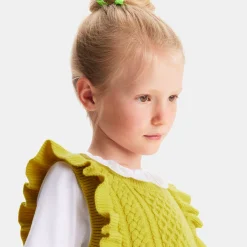 Pull débardeur enfant fille - cumin