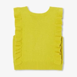 Pull débardeur enfant fille - cumin