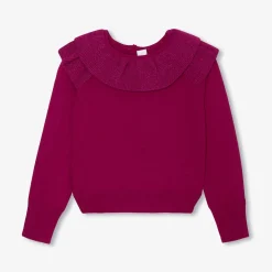 Pull enfant fille - cerise