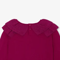 Pull enfant fille - cerise
