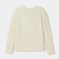 Pull enfant garçon - blanc doux jacadi
