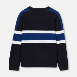 Pull enfant garçon - marine/bleu