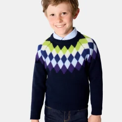 Pull enfant garçon en laine responsable - marine jacadi