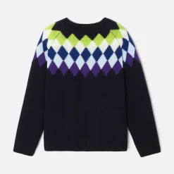 Pull enfant garçon en laine responsable - marine jacadi