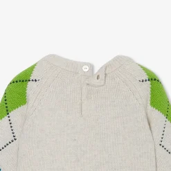 Pull jacquard bébé garçon - beige chine