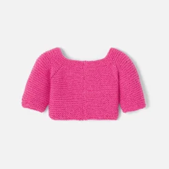 Pull pour peluche lapin moyen modèle - Love Maille - rose