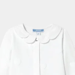 Pyjama bébé fille en jersey motif nuage - blanc jacadi