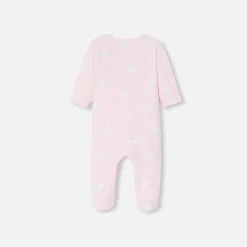Pyjama bébé fille en molleton - rose/multicolore